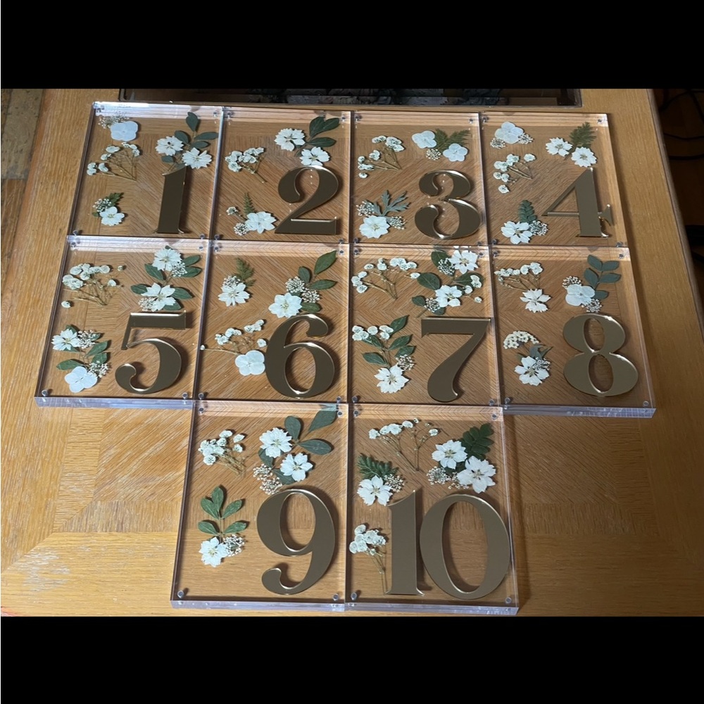 Wedding Table Numbers - Picture 2 of 2